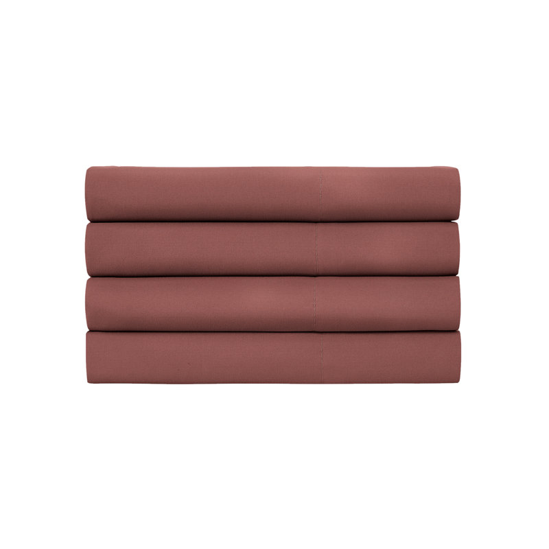 Quatre taies d'oreiller en microfibre Vilano Springs de Southshore Fine Linens, Grand, Marsala