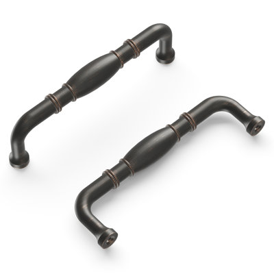 Williamsburg Collection Pull -  3-3/4" Center to Center Cabinet Pull Vintage Bronze - Farmhouse Hardware for Drawers & Cabinets