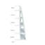 Milene 180cm H x 60cm W Ladder Bookcase