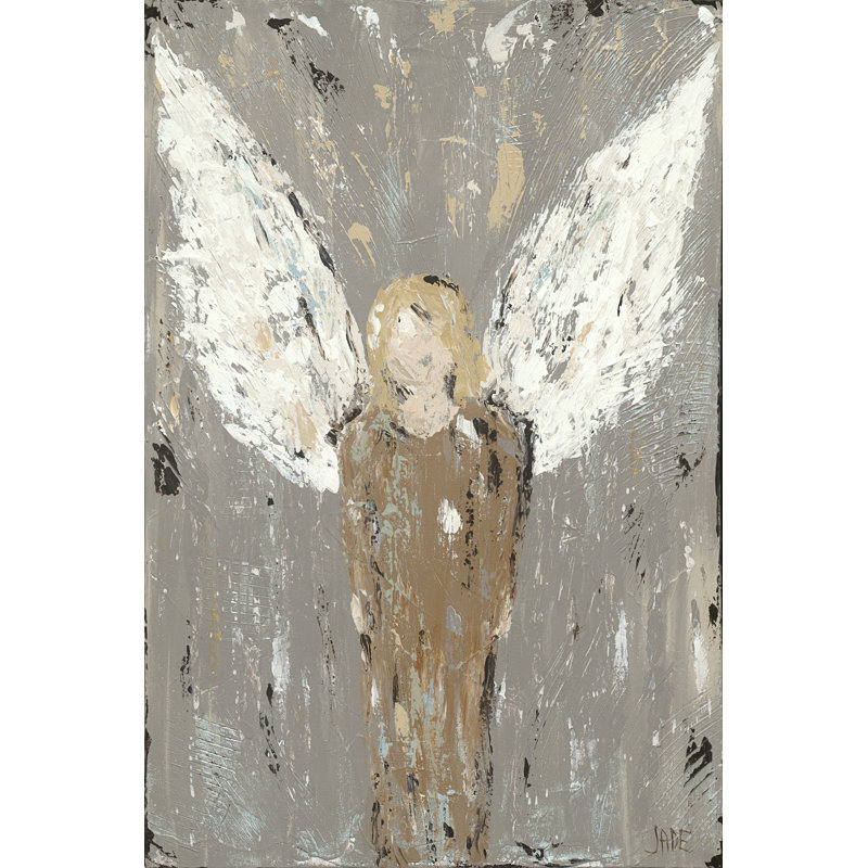 UA CH Angel Guardian by Jade Reynolds - Wrapped Canvas Painting, 46cm H x 30cm W x 3.8cm D