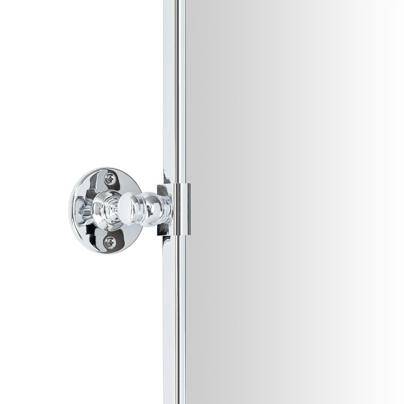 Miroir mural de salle de bain Woodvale, Chrome, 40 po x 30 po