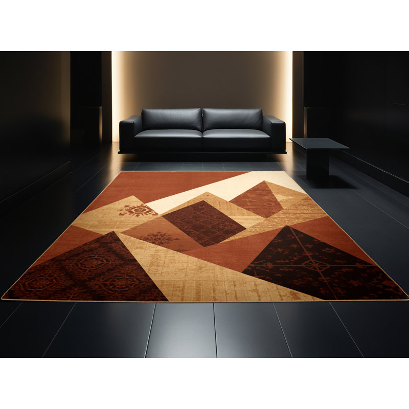Tapis oriental moelleux moelleux d'inspiration mondiale Ehmann, 3 X 5