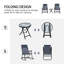 Ensemble de chaises berçantes d'extérieur 3 pièces