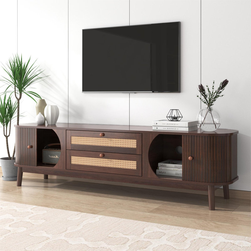 TV Stand for TVs up to 75", Brown