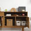 Cabinet sophistiqué avec plateau tournant et rangement polyvalent