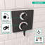 Garniture de robinet de douche thermostatique Ecostat-63222402