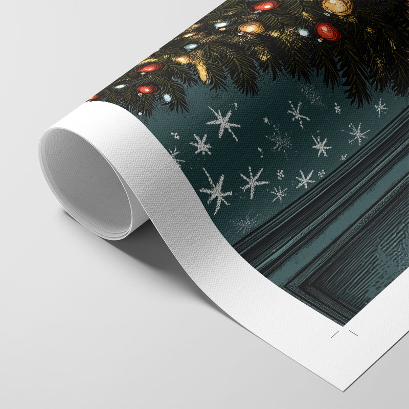 Art des Fêtes de Noël - Impression sur toile seulement - non encadrée