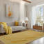 6x8 Ivory Flat Weave Wool Striped Block Motif Geometric Modern Contemporary Carpet Rug