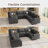 Anureet Modular U-Shaped Sectional-753101476