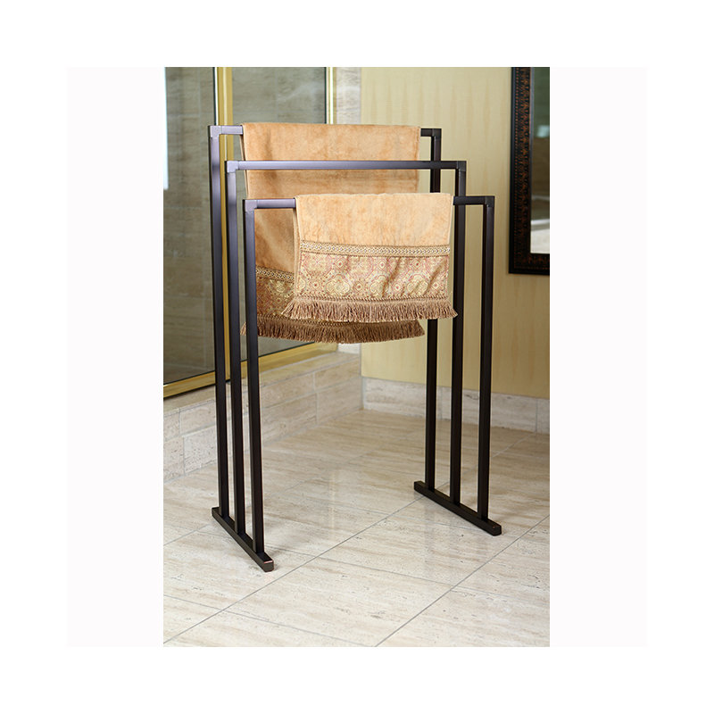 Kingston Brass Edenscape Freestanding 3-Tier Towel Rack, Oil Rubbed Bronze