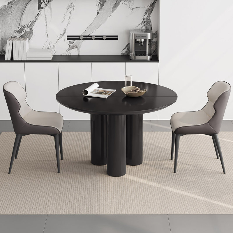 Ensemble de table de salle à manger moderne 46,06 "avec 2 chaises pour la cuisine, le bar, le salon et le petit espace