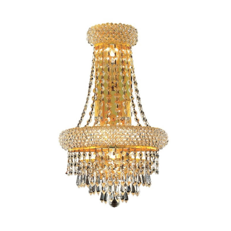 Plafonnier encastré 4 lumières Gaelle, Or, Coupe royale