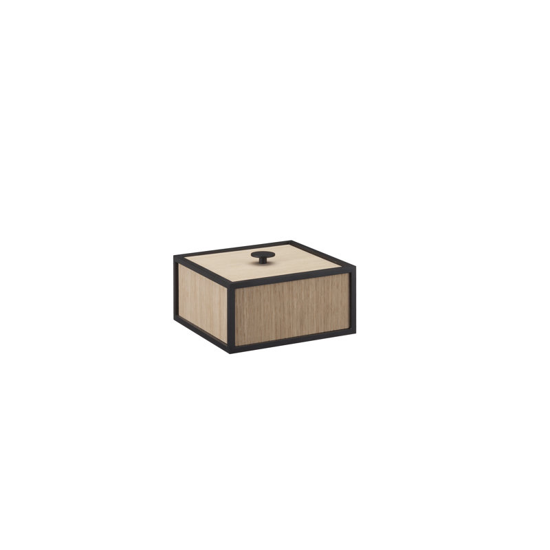 Frame Handmade Decorative Box, 2.8" H x 5.5" W x 5.5" D, Oak