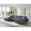Canapé convertible combiné en forme de U, tissu velours côtelé, canapé moderne confortable de grande taille à 4 places, fauteuil double salon, gris foncé-1845090825
