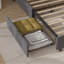 Lit rembourré en velours avec 4 tiroirs de rangement Better Home Products Izayah-812012295-812012411