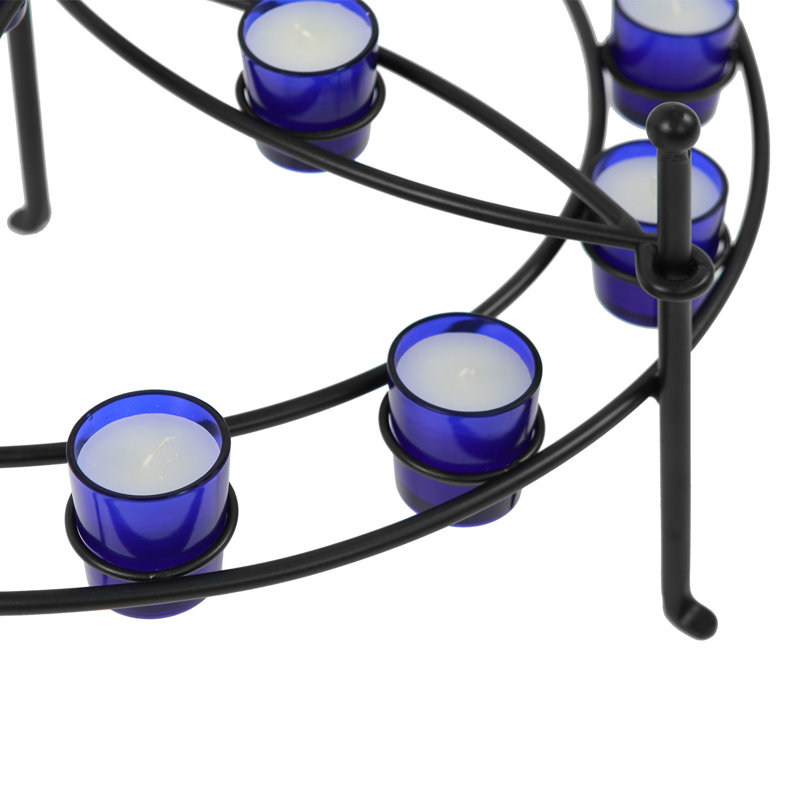 Biana 11'' H Metal Fireplace Candelabra