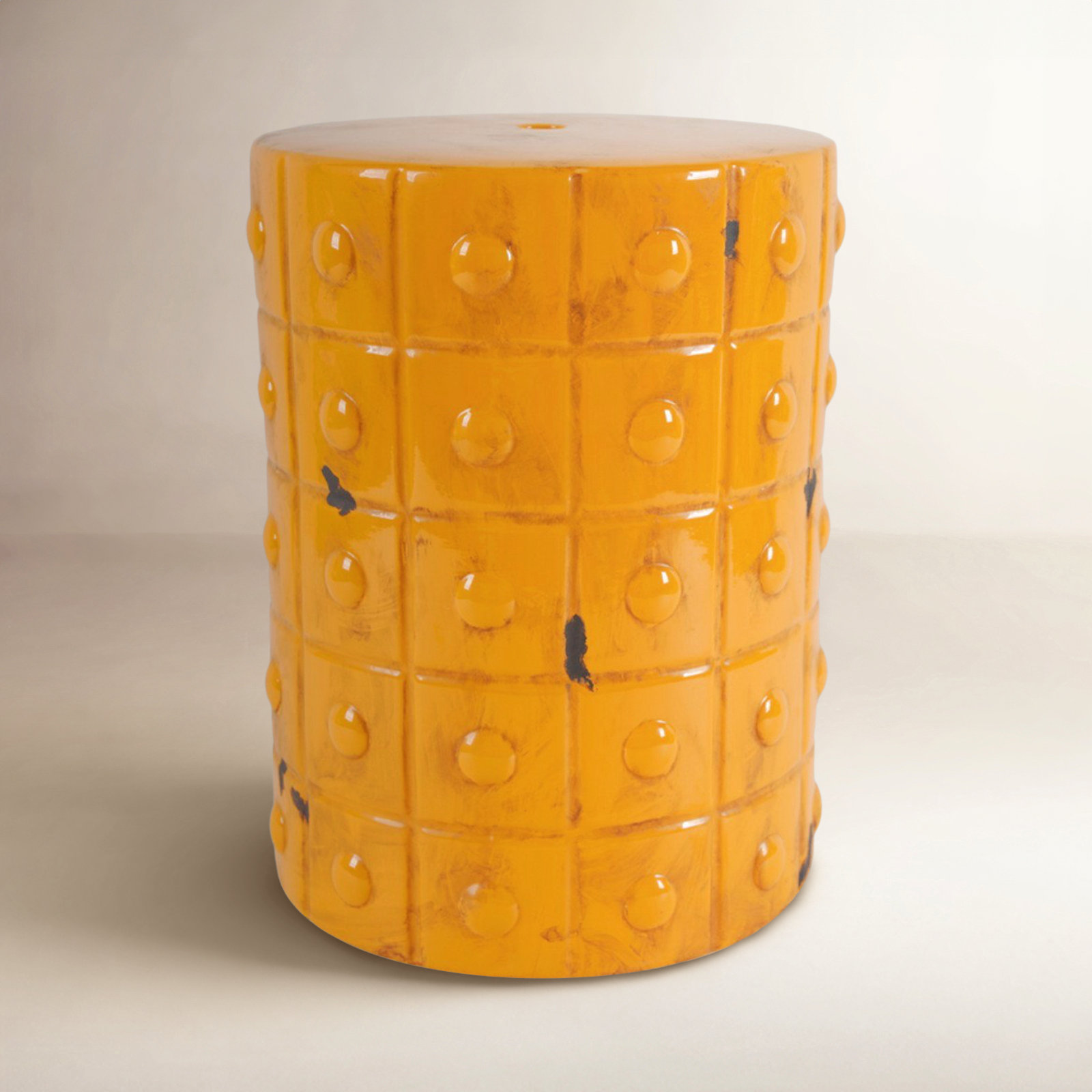 Euna Ceramic Accent Stool