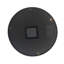 Ormiston Living Room Round Wall Clock with Metal Frame, Glass Front Gear Wall Clock-407301581