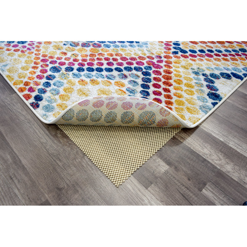 Tapis jaune / bleu Alvey, Rectangle 5 pi x 7 pi