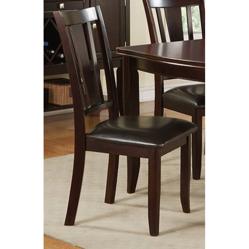 Faux Leather Upholstered Side Chair