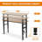 48-72" Adjustable Workbench with Power Outlet, 2000 LBS Capacity Work Table for Garage & Workshop-432203707