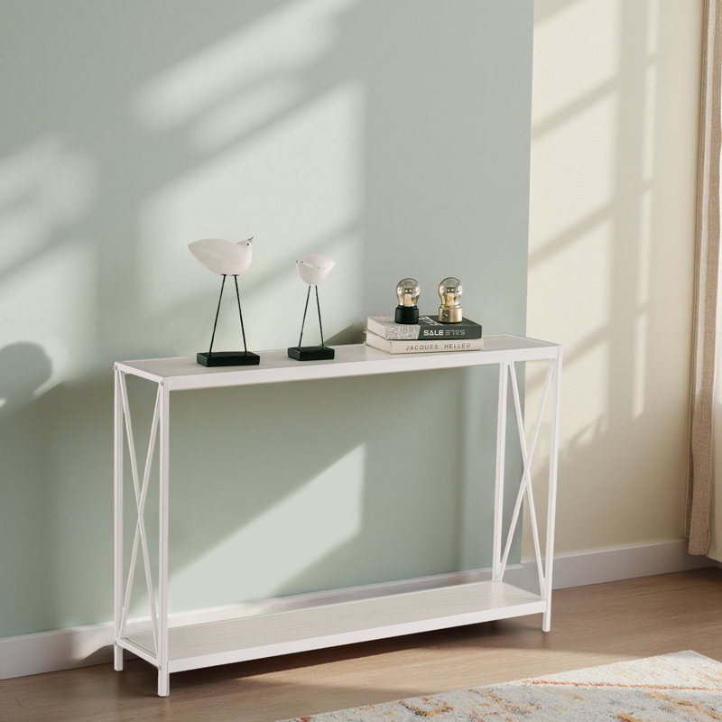 Console Germantown, H 29,13 po x l 47,24 po x P 9,06 po, Blanc