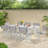 EXPANDABLE DINING TABLE WITH FOLDING CHAIRS