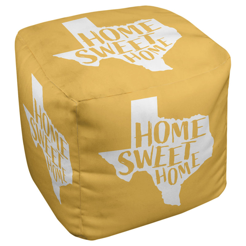 Repose-pieds à cubes the home texas, Jaune