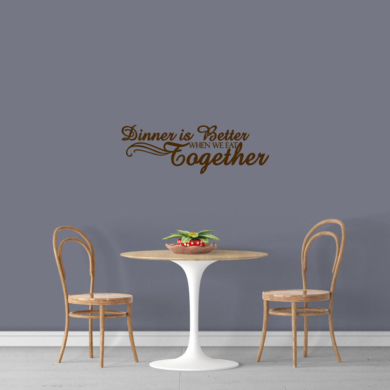 Crowl Text & Numbers Wall Decal, Chocolate Brown