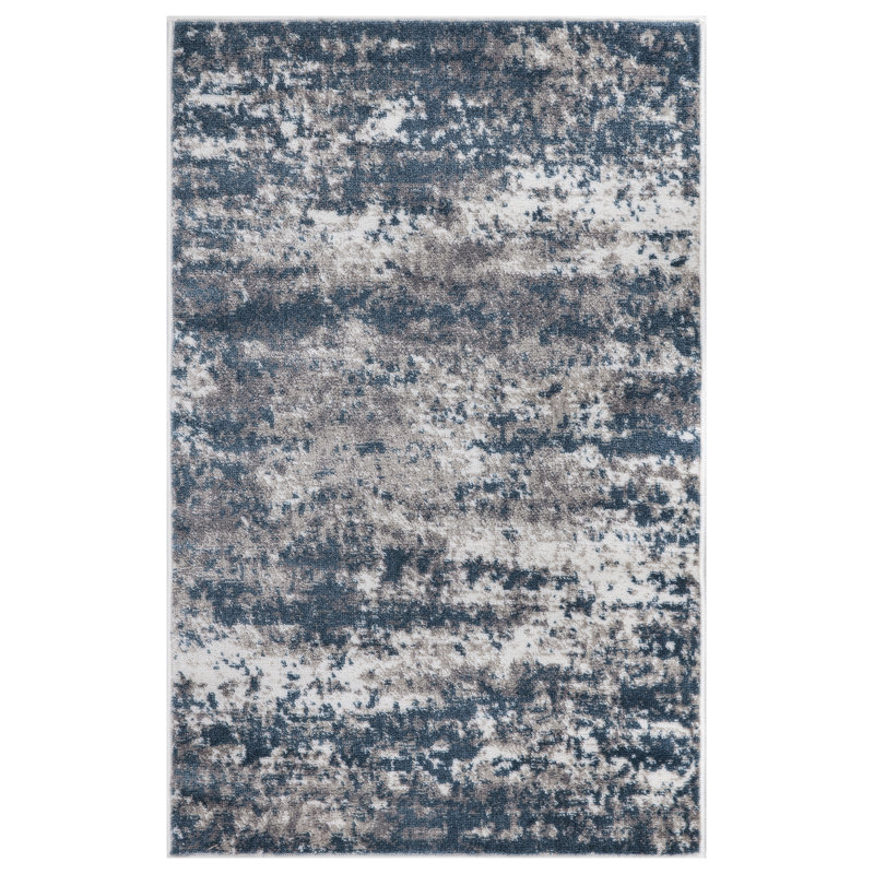 Abstract Indoor Rug, Rectangle 2'7" x 4'1"