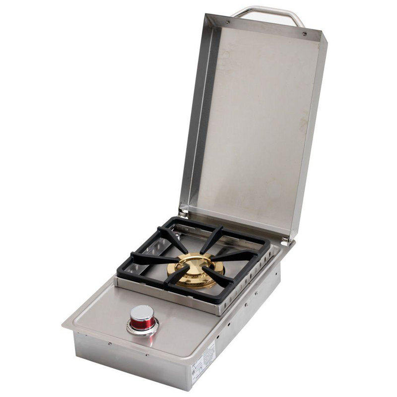 Cal Flame 4 - Burner Built-In Liquid Propane Gas Grill with Side Burner