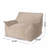 Velveteen Bean Bag Chair With Armrests, Taupe-1579261309