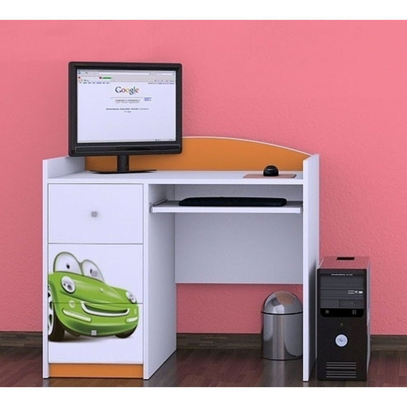 Severine 100cm Computer Desk, Orange