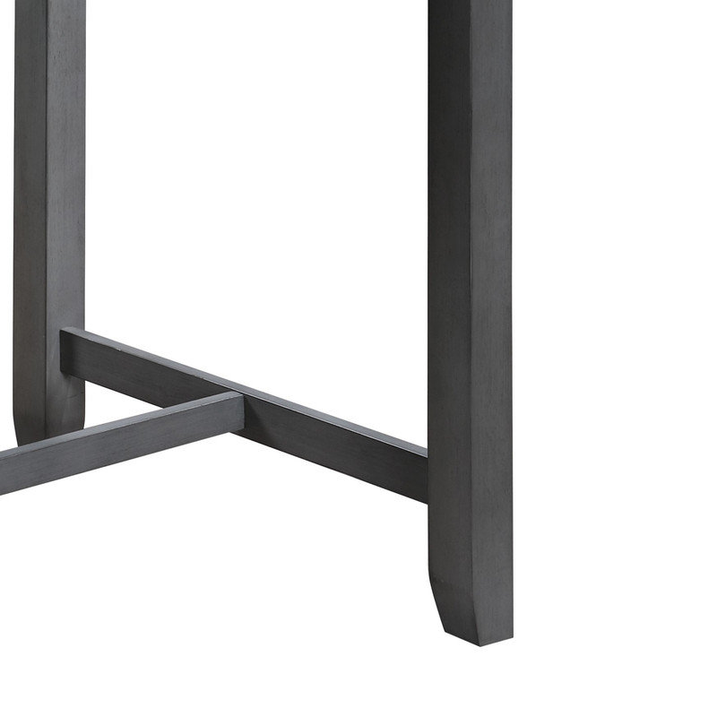 Table de salle à manger à hauteur de comptoir L 28 po x l 36 po x H 35,5 po, Grey/Grey