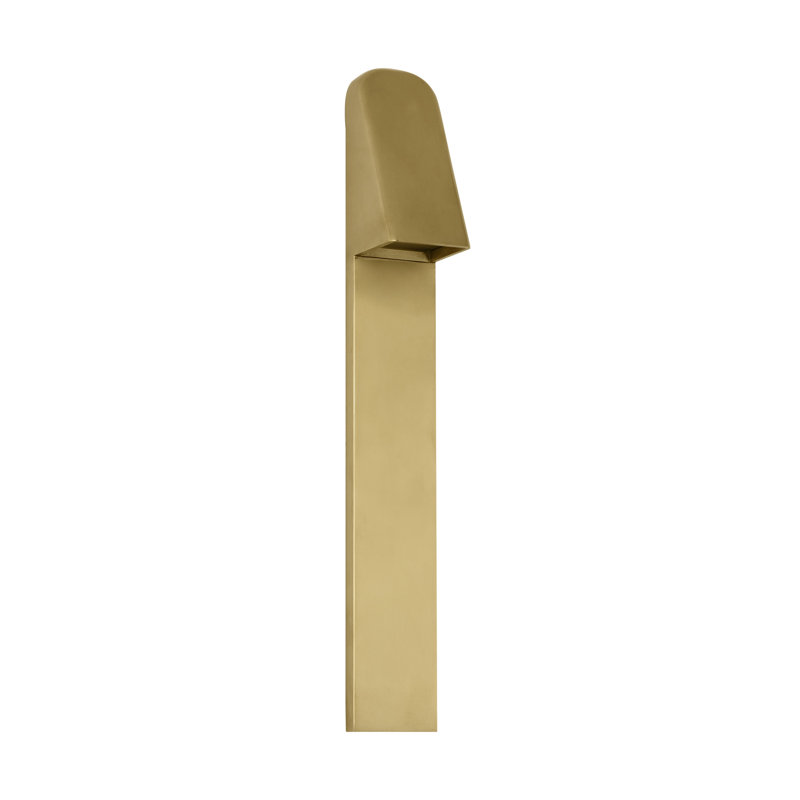 Froler LED Outdoor Sconce, Hand-Rubbed Antique Brass, Hand-Rubbed Antique Brass, 17" H x 2.4" W x 2.6" D