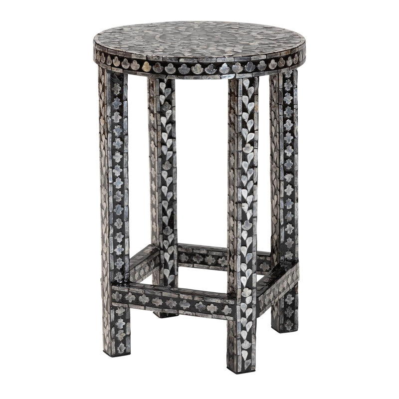 Table de bout en nacre de Capiz Coastal