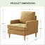 Fauteuil Clancy avec pieds en bois massif-116817610