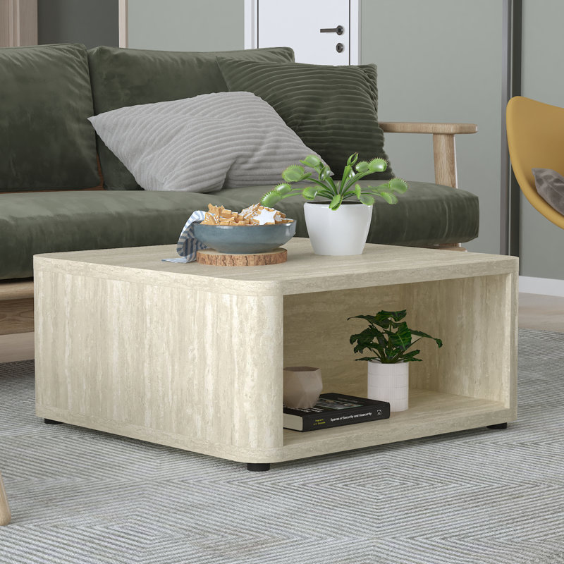 Table basse carrée 31,5 po Caomhan, Gris