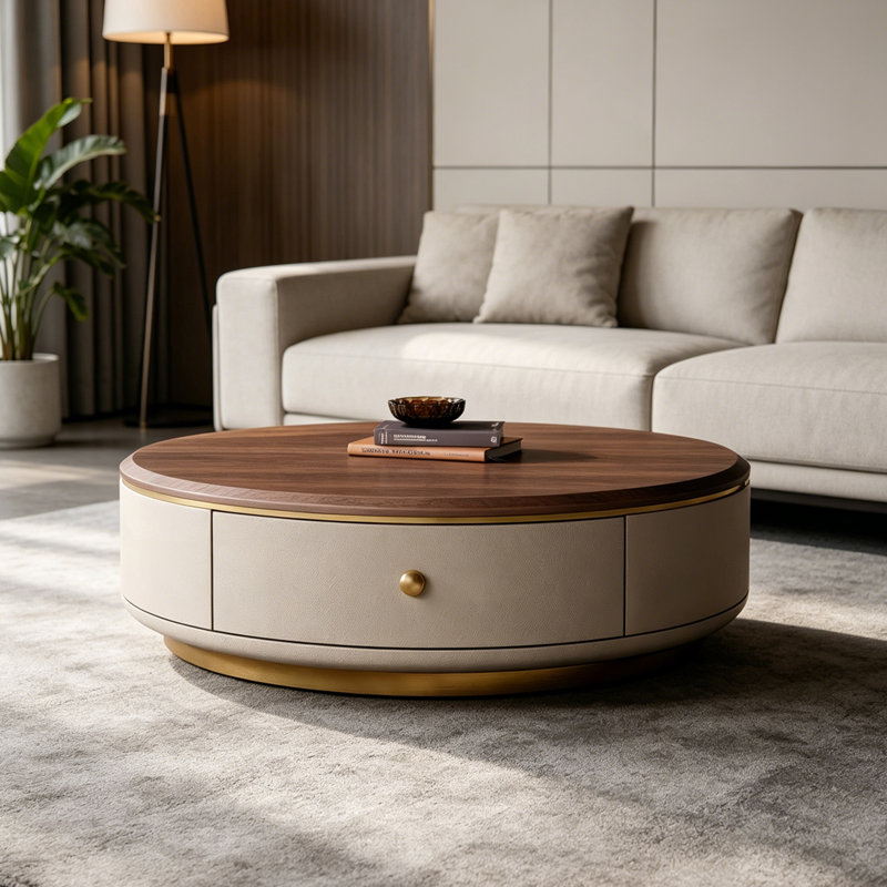 Table basse Luxury, H 15,7 po x L 31,5 po x l 31,5 po