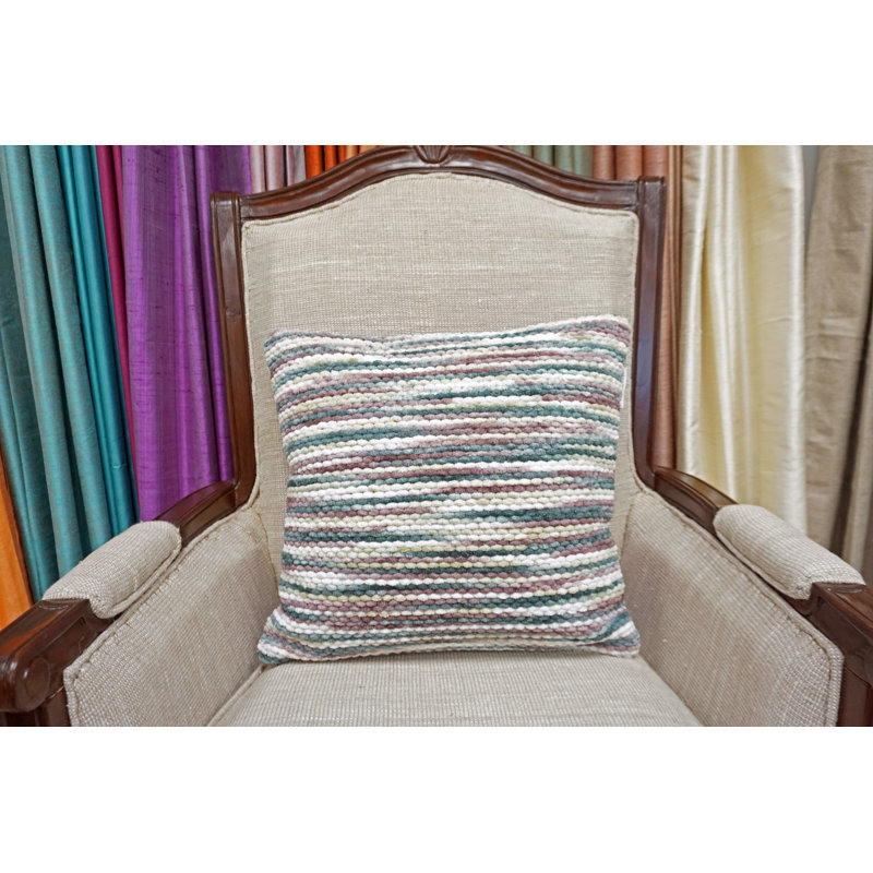Cotton Blend Throw Pillow