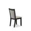 Ensemble de salle à manger 9 pièces comprenant une table rectangulaire à pattes en X et 8 chaises rembourrées en lin Shitake-1099292835-1099292833