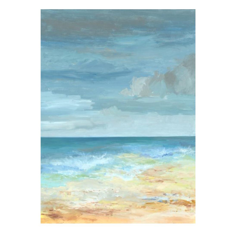 "Avant que vous partez II" par Jean Kenna - impression sur toile tendue, H 65 po x l 47 po, Gel coupé au couteau