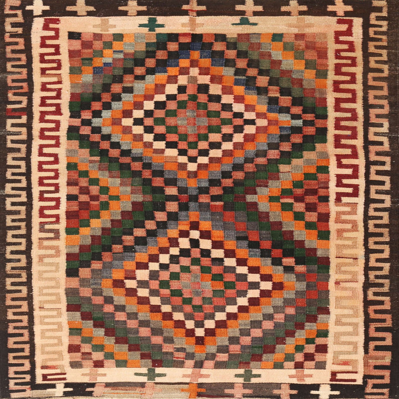 Yingling Southwestern Indoor Rug, Round 6'