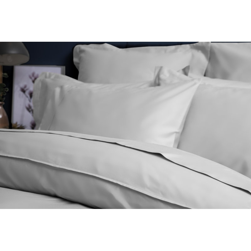 450 TC Pima Cotton Range 100% Cotton Sateen Flat Sheet, Super King (6'), Platinum
