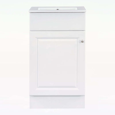 Sophisticated Bathroom Vanity with Versatile Storage and Stylish Appeal