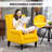Mid-Century Modern Accent Chair,High Wingback Chair,Button-Tufted Upholstered Fabric Armchair,wood-213395840