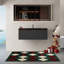 Meuble-lavabo mural de 36 po avec lavabo à fixation murale rayé avec tiroirs à fermeture en douceur et lavabo à quartz noir, entièrement assemblé-2103960262-2103960256