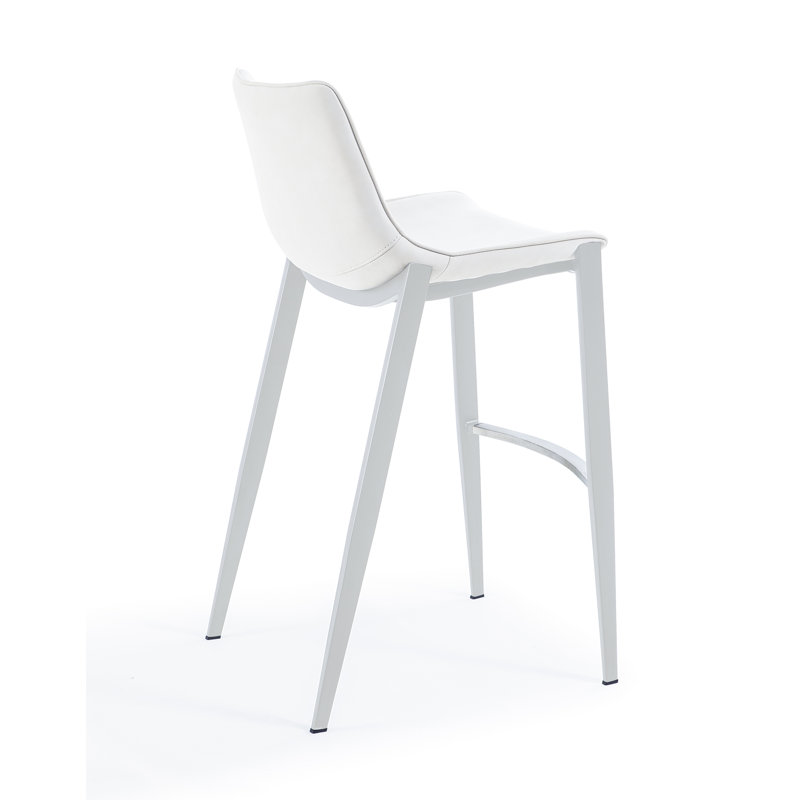 Jane - Tabouret de comptoir moderne, Blanc