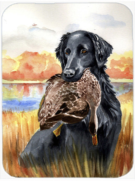 Caroline's Treasures Flat Coated Retriever Glass Cutting Board