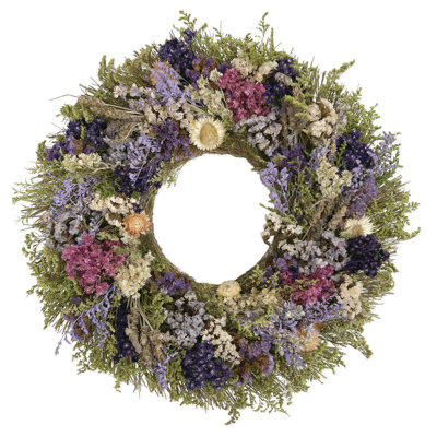 Handmade Dried Spring Strawflower Wreath